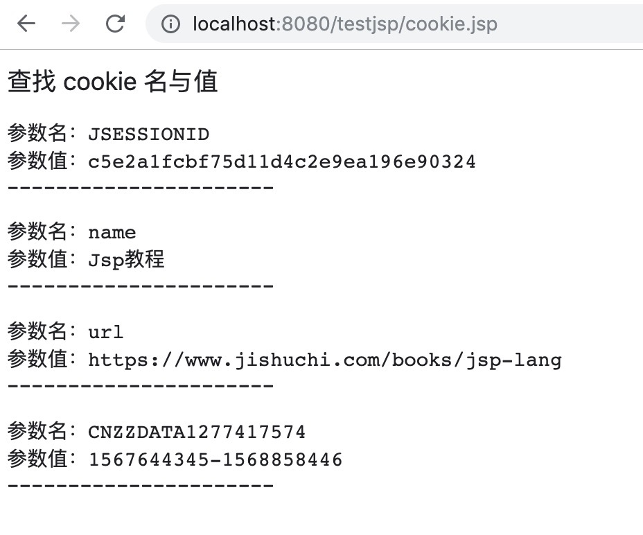 JSP Cookie 处理 - 图1
